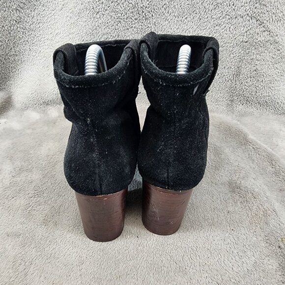 Splendid Shoes Womens Size 7.5 Black Leather Ankle Boots *Read* - Picture 5 of 12